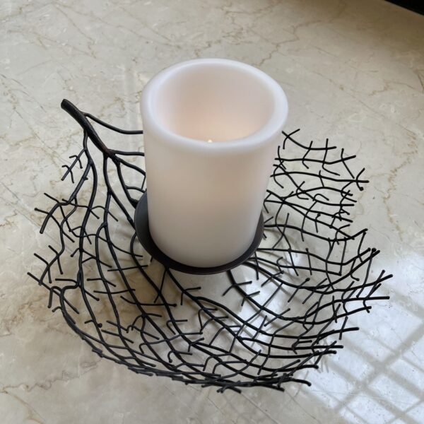 Fern Mesh Candle Holder
