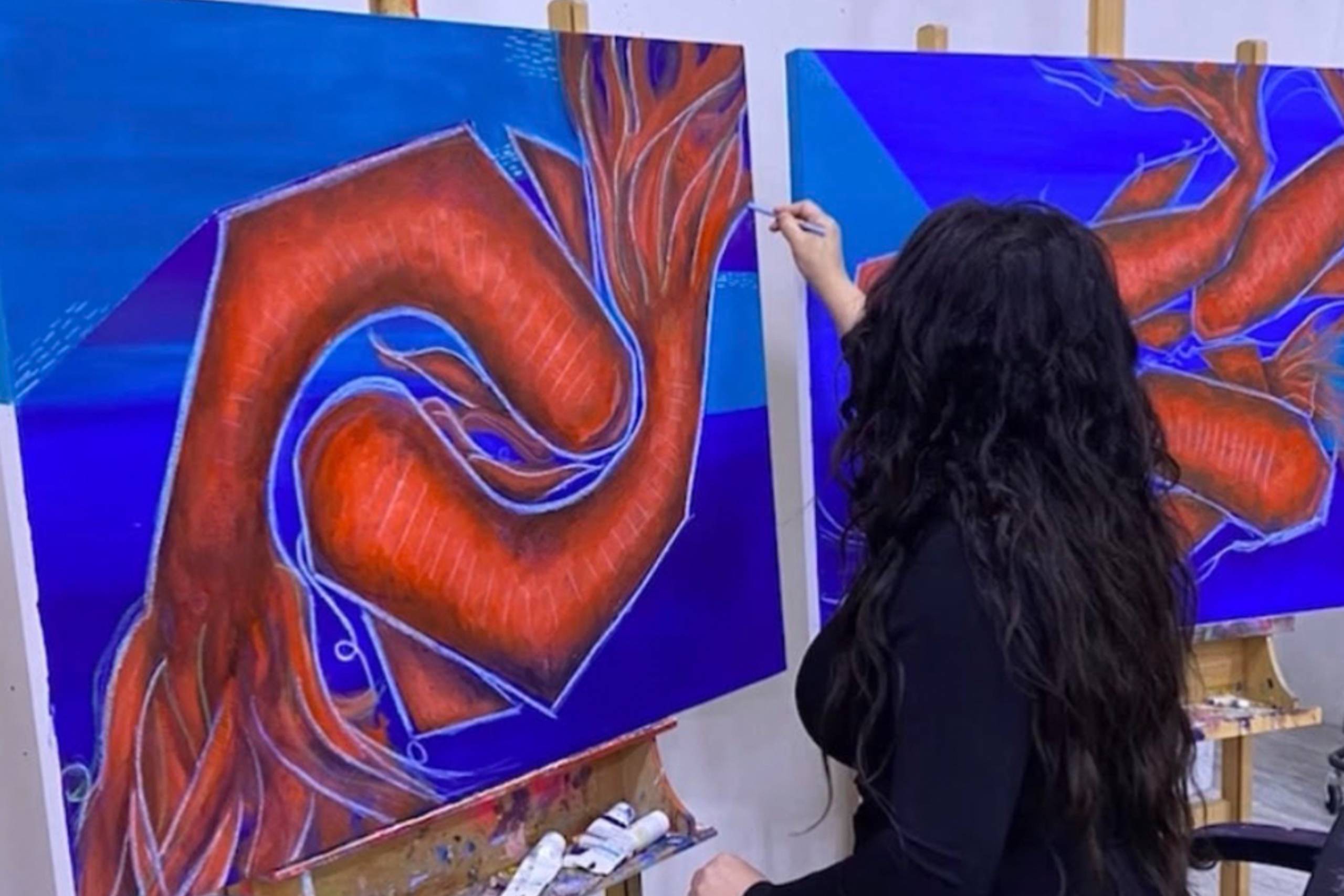 close-up-brush-strokes-vibrant-painting-nadine-gallery.jpg Close-up of brush strokes on a vibrant contemporary painting